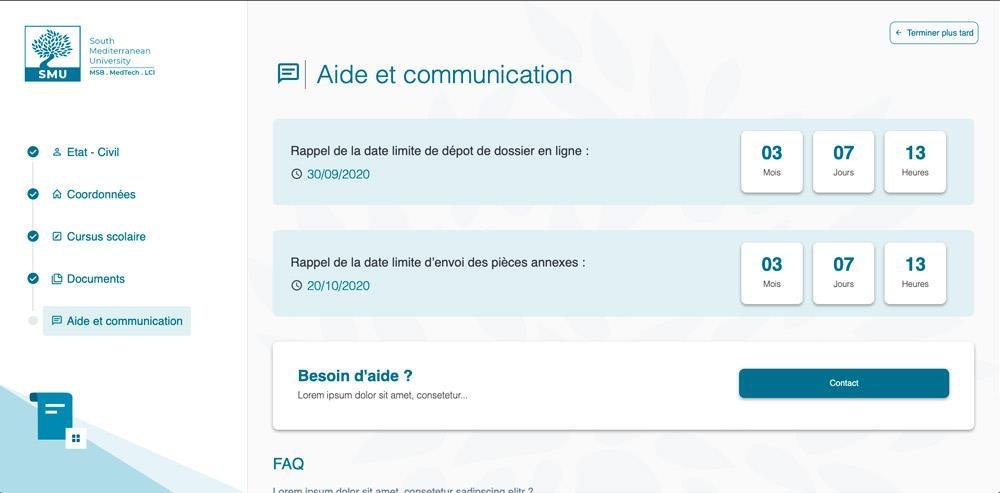 Exemple de formulaire de candidature Konosys pour le choix de formation